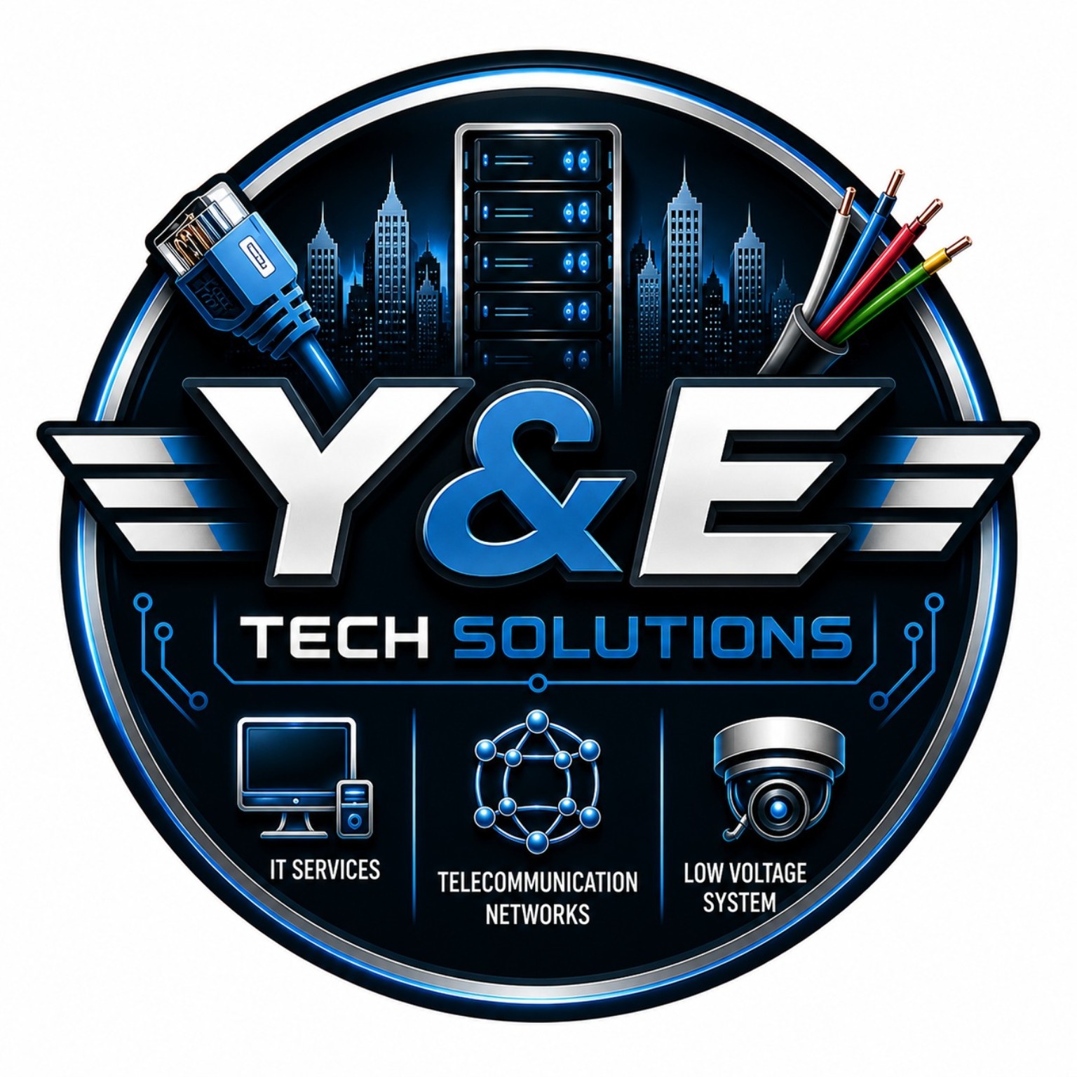 Y&E Tech Solutions services emblem